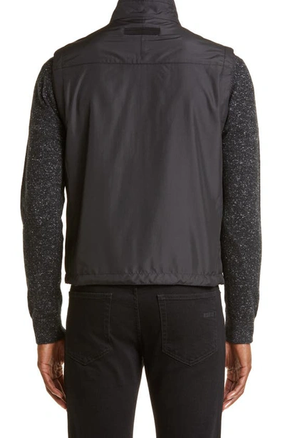 Zegna Zephyr Reversible Vest In Black