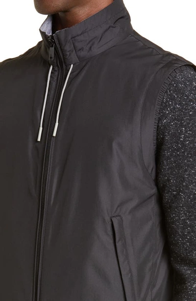 Zegna Zephyr Reversible Vest In Black