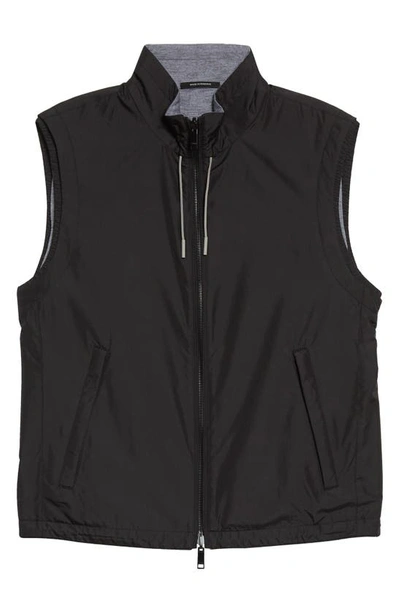 Zegna Zephyr Reversible Vest In Black