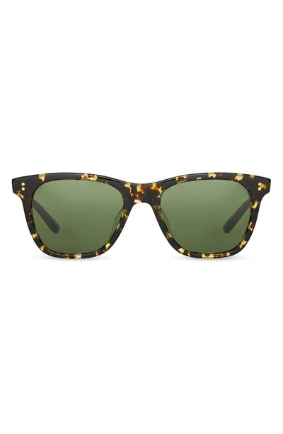 Shop Toms Fitzpatrick 52mm Rectangular Sunglasses In Eco Havana/ Bottle Green