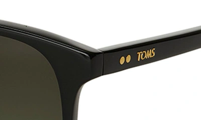 Shop Toms Sandela 55mm Gradient Square Sunglasses In Black Fade/olive Gradient
