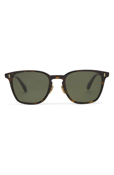 Shop Toms Emerson 51mm Polarized Round Sunglasses In Tortoise/ Bottle Green Polar