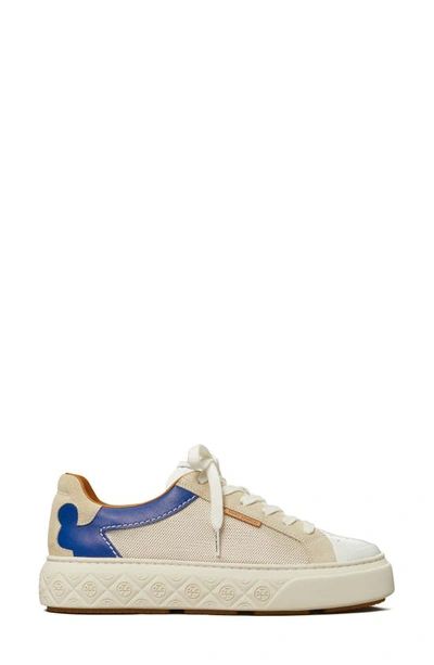 Shop Tory Burch Ladybug Sneaker In Cream / Blue / Frost