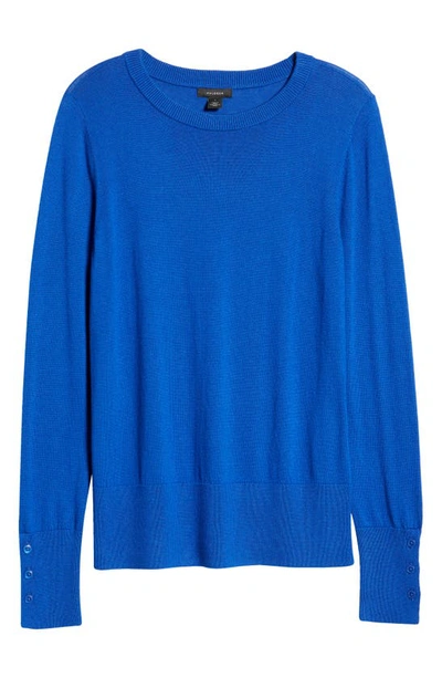 Halogen Crewneck Sweater In Blue Surf