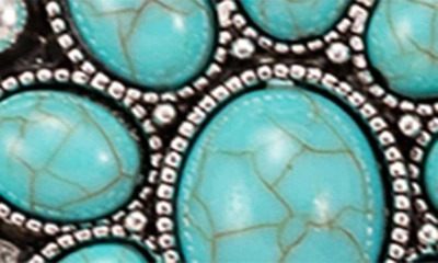 Eye Candy Los Angeles Blossom Teal Statement Necklace In Teal