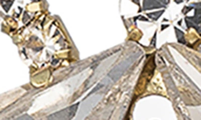 Shop Eye Candy Los Angeles Crystal Drop Statement Earrings In Gold