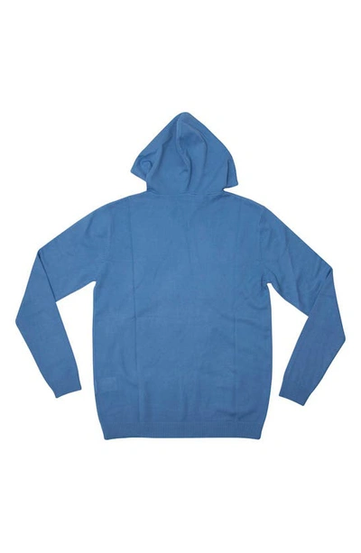 X-ray Core Knit Pullover Hoodie In Blue
