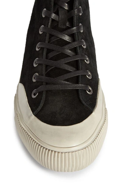 Shop Allsaints Dumont High Top Sneaker In Black