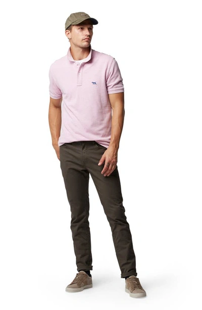 Shop Rodd & Gunn Gunn Piqué Sports Fit Cotton Polo In Lotus