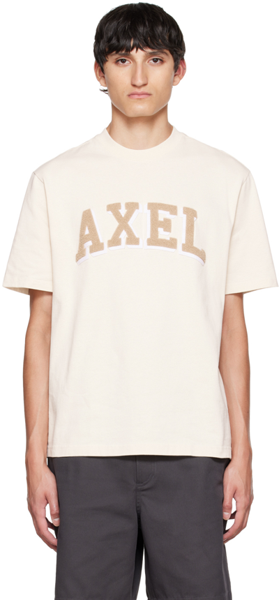 Shop Axel Arigato Beige Arc T-shirt In Pale Beige