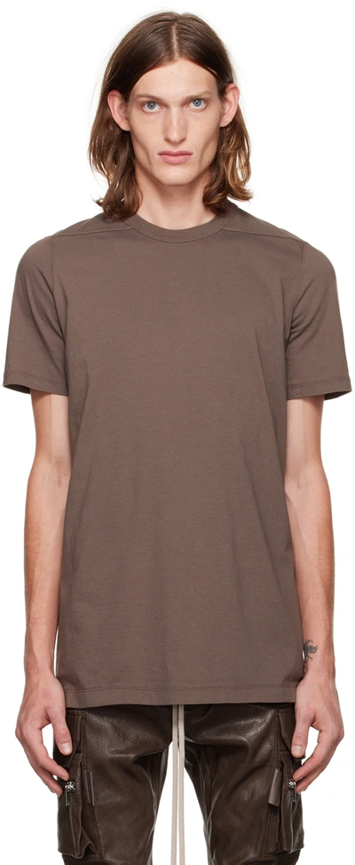 Shop Rick Owens Gray Level T-shirt In 34 Dust