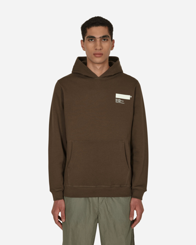 Shop Affxwrks Standardised Hooded Sweatshirt Brown In Green