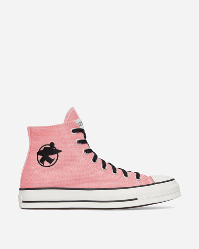 Shop Converse Stüssy Chuck 70 Hi Sneakers Pink In Multicolor