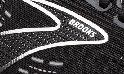Shop Brooks Glycerin 20 Running Shoe In Black/ White/ Alloy