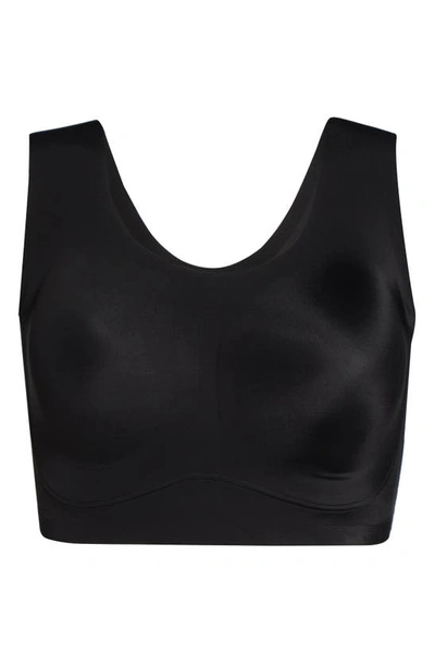 True & Co. True & Co . True Body Lift + Scoop Neck Wireless Bra In Black