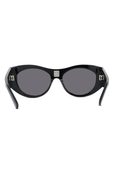 Shop Givenchy Shield Sunglasses In Shiny Black / Smoke