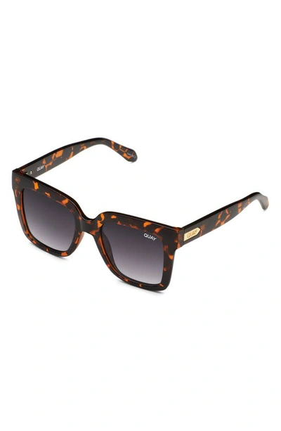 Shop Quay Icy 51mm Gradient Square Sunglasses In Tortoise / Smoke