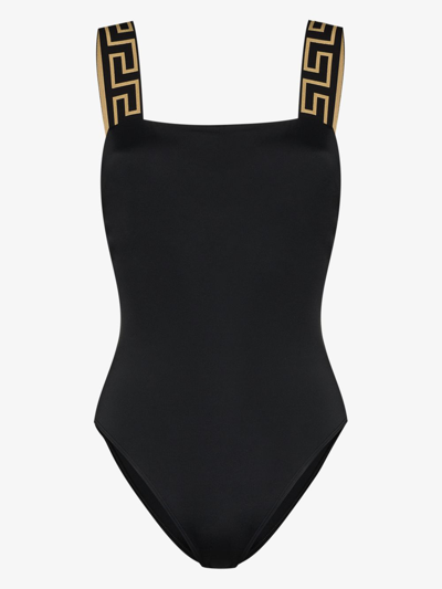 Shop Versace Greca Detail Swimsuit