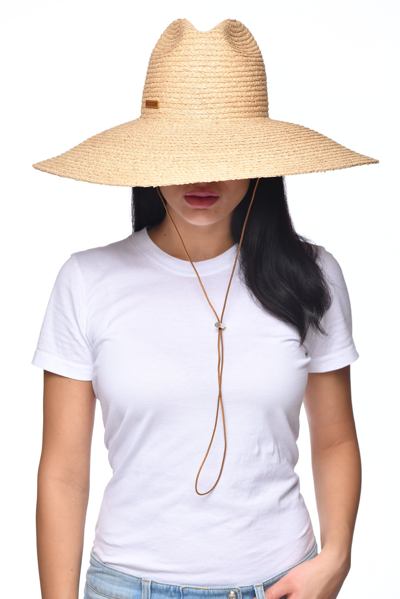 Shop Carmen Sol Frances Oversize Sun Hat In Nude