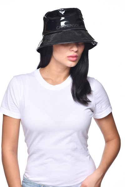Shop Carmen Sol Raquel Jelly Bucket Hat In Black