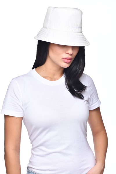 Shop Carmen Sol Raquel Nylon Bucket Hat In White