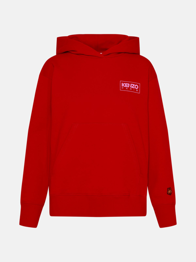Shop Kenzo Red Cotton Sweatshirt