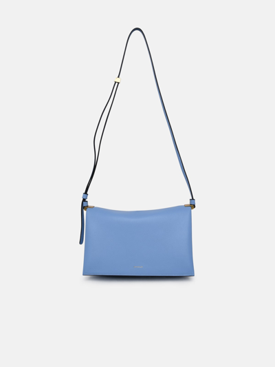 Shop Wandler Light Blue Leather Uma Bag