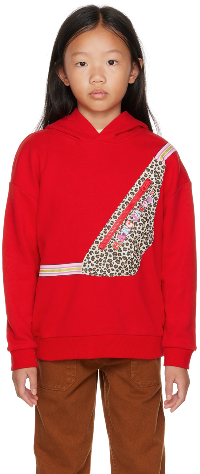 Shop Marc Jacobs Kids Red Urban Jungle Fanny Pack Hoodie In 97e New Red