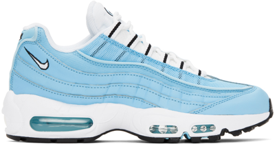 Shop Nike Blue Air Max 95 Sneakers In Blue Chill/white-bla