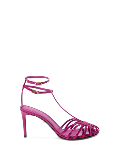 Shop Alevì Milano `anna Kim Patent` Sandals In Rosa