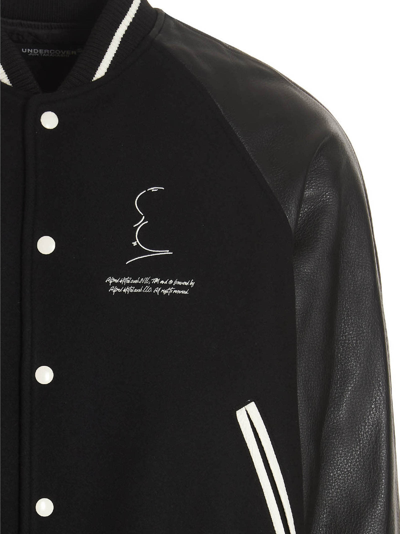 Shop Undercover Hitchcock Bomber Jacket In Black