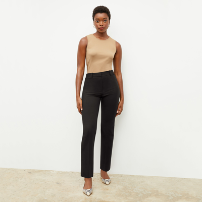 Shop M.m.lafleur The Smith Pant - Washable Wool Twill In Black
