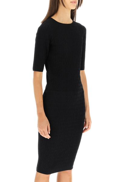 Shop Marciano By Guess 'emma' Monogram Sweater In Black
