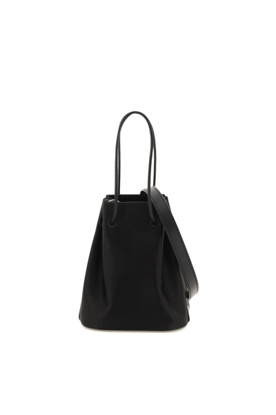 Medea Mini Bicolor Calf Leather Bucket Bag In Black | ModeSens