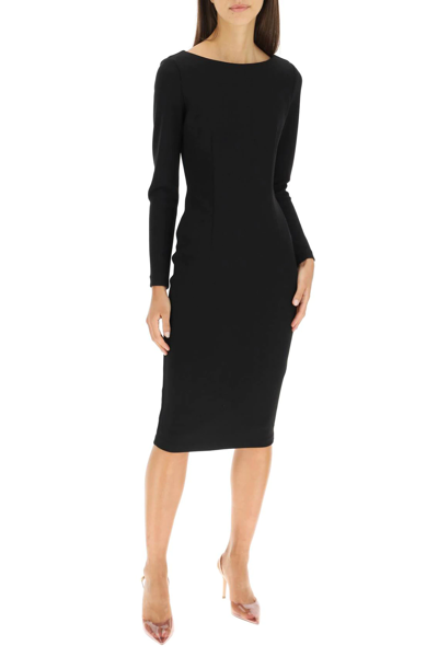Shop Marciano By Guess 'mimi' Long Sleeve Midi Dress In Black