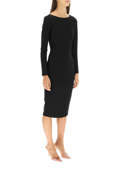 Shop Marciano By Guess 'mimi' Long Sleeve Midi Dress In Black