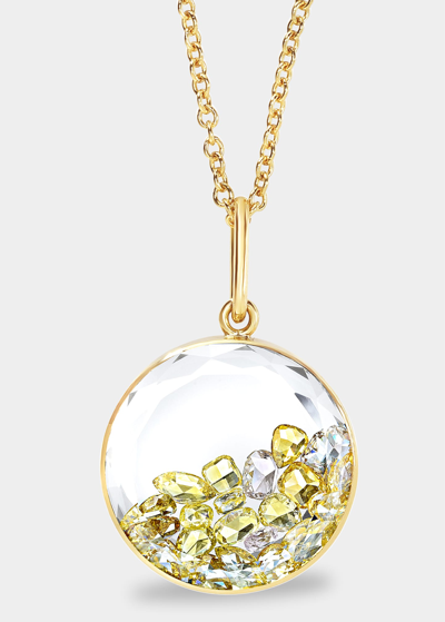 Shop Moritz Glik Core Eighteen Yellow Rose-cut Diamond Shaker Pendant In 18k Gold In Yg