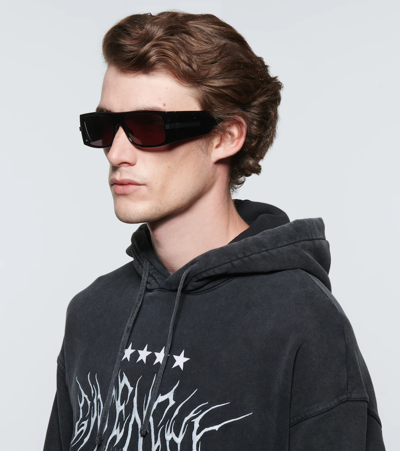 Givenchy Square Acetate Sunglasses In Shiny Black / Smoke