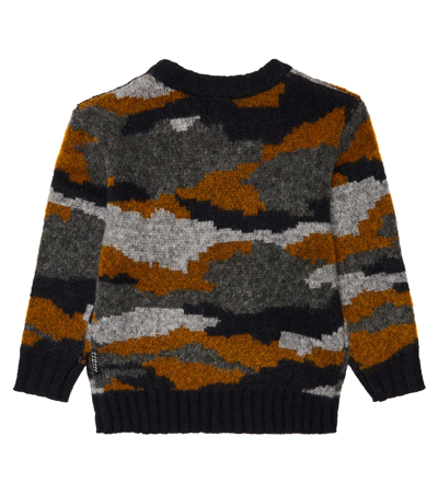Shop Molo Bello Camouflage Sweater In Camo Knit