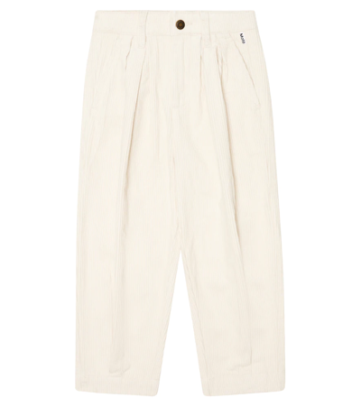 Shop Molo Cotton Pants In Pearled Ivory