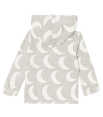 Shop Bobo Choses Baby Printed Cotton Hoodie In Grey
