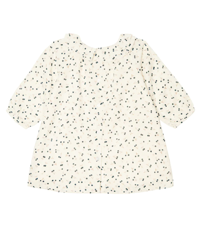 Shop Bonpoint Baby Flavili Printed Cotton Dress In Im Ecru