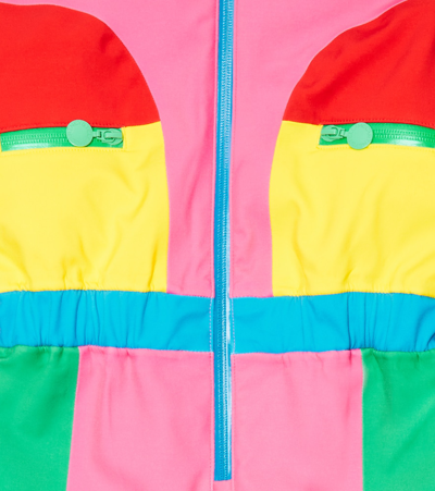 Stella Mccartney Colorblocked Ski Suit In Multicolor