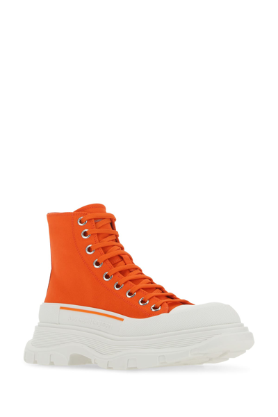 Alexander Mcqueen Coral Fabric Tread Slick Sneakers Nd Donna 40 | ModeSens