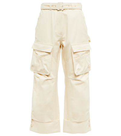 Shop Simone Rocha Wide-leg Cargo Pants In Cream