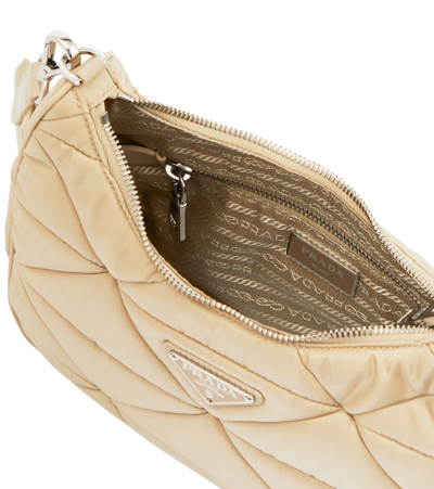 Prada Padded Nylon Bag In Deserto