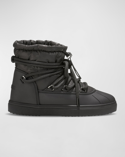 Shop Inuikii Lace-up Low Weather Boots In Black