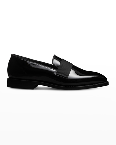 Shop Allen Edmonds Men's James Patent Leather Loafers In Black