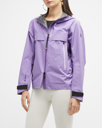 Shop Moncler Tullins Ventilated Track Jacket In Pastel Purple
