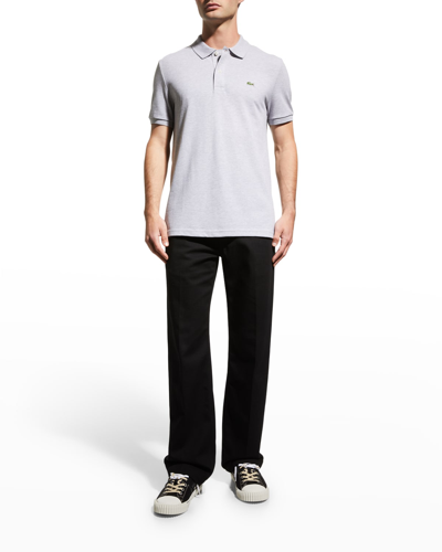 Shop Lacoste Men's Signature Polo Shirt In T01 Rill